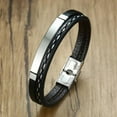 thumbnail image 3 of Bullpiano Bracelets for Men Bracelet Leather Bracelet for Men Fidget Bracelet Mens Bracelet Mens Bracelets Mens Leather Bracelet for Men Men's Bracelets for Couples Bracelets Couple Bracelets, 3 of 8