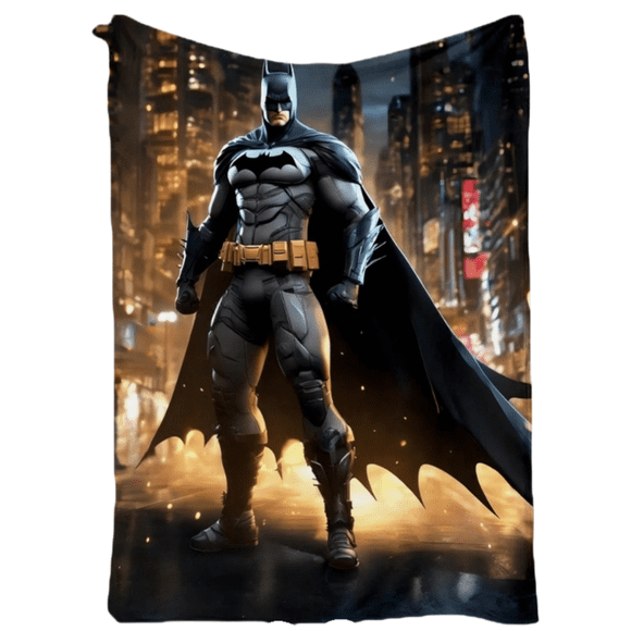 Manta SANMUU de franela suave con estampado de superhéroes de Batman