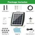YaNovate Solar Irrigation Automatic Watering System Solar Drip Irrigation Kit Builtin 2200mAh