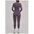 thumbnail image 4 of Top-kevin Women 3 Piece Seamless Workout Set Gym Yoga Sports Tank Top High Waisted Leggings Zip Up Jacket Activewear, 4 of 8