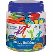 Learning Resources Buddy Builders, Fine Motor, Hand Eye Coordination Toy, 32 Pieces, Ages 3+