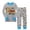 Grey, variant on Vrotazzy Boys Cartoon Character Print Two-Piece Long Sleeve Pajama Set Comfortable Sleepwear Outfit,Sizes 5-6 Years