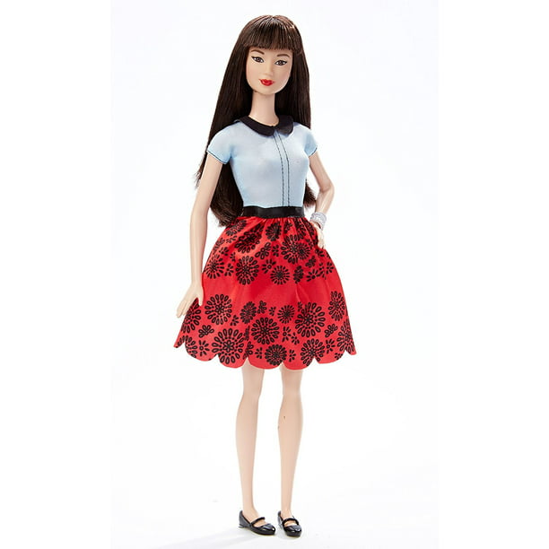 Barbie Fashionistas Doll 19 Ruby Red Floral - Original - Walmart.com