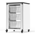 thumbnail image 2 of Modular Classroom Storage Cabinet - Single module with 3 large bins, 2 of 7