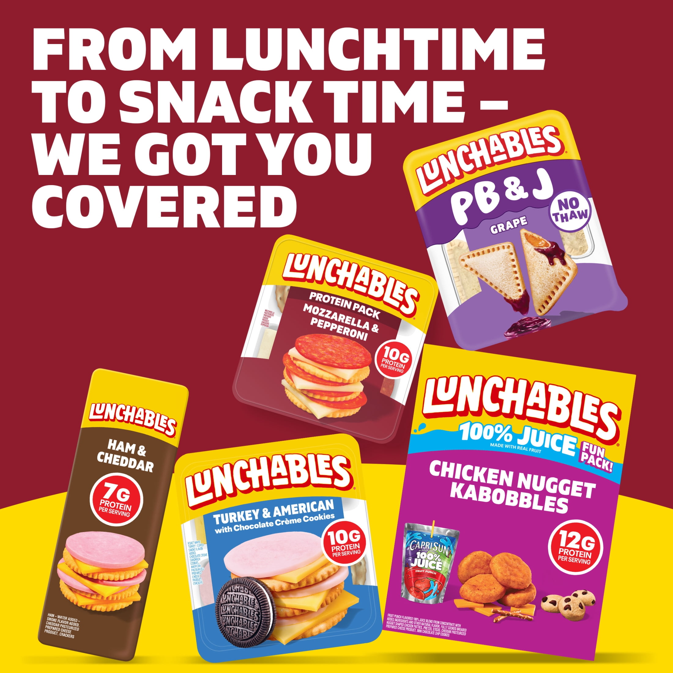 Lunchables Mozzarella & Pepperoni Protein Pack, 2.25 oz Pack