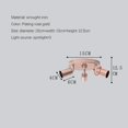 thumbnail image 4 of 15cm220v Spotlight*3 Rose Gold Wrought Iron Lamp, 4 of 4