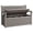 Gray(Wood-Grain), variant on Nihsuao 82 Gallon Storage Patio Bench, Deck Box with Storage Organization, Waterproof Resin, Durable Outdoor Seating, Perfect to Store Garden Tools and Pool Toys, Gray(Wicker-style)