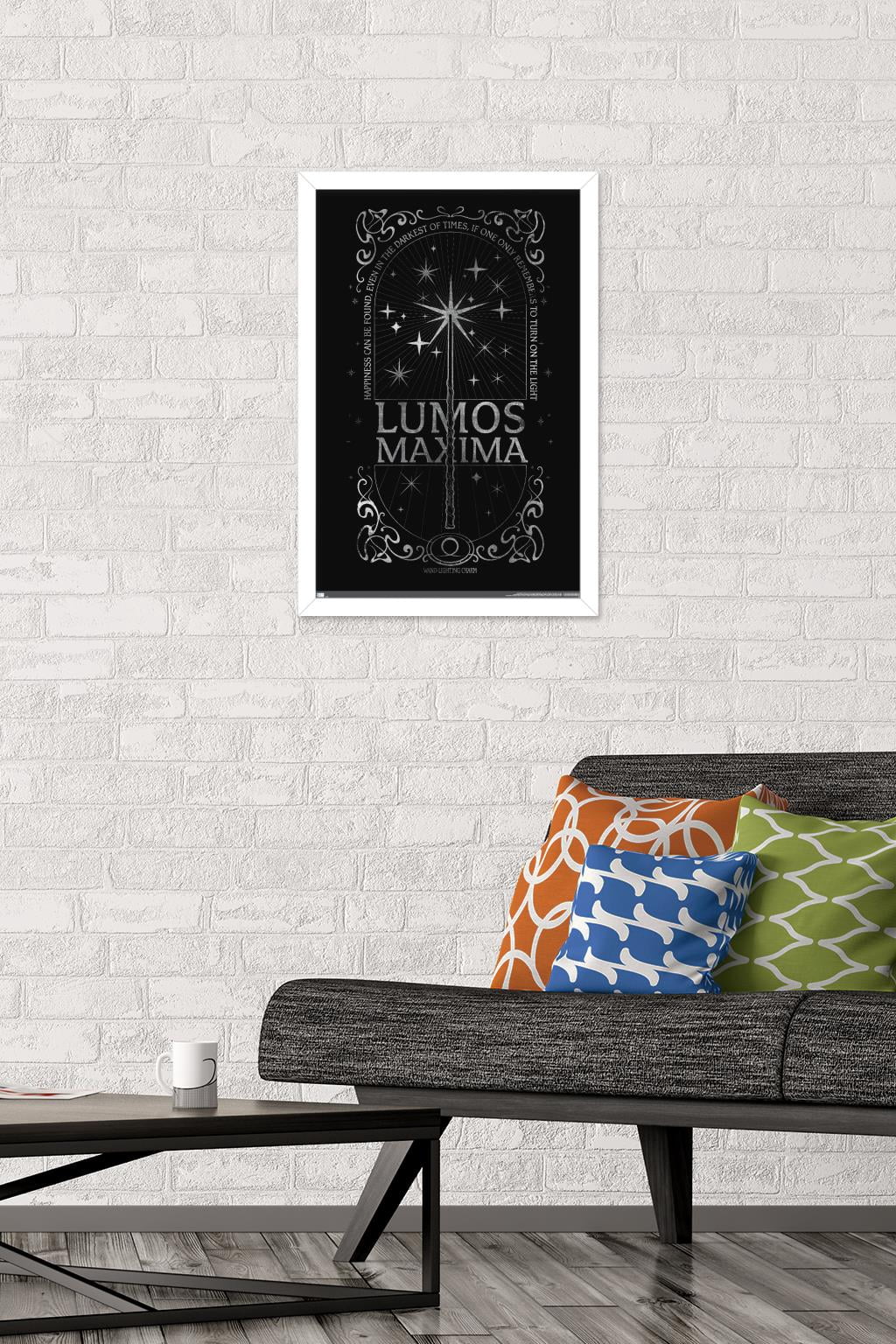 The Wizarding World: Harry Potter - Lumos Maxima Wall Poster, 14.725" x 22.375" Framed