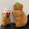 thumbnail image 4 of Turtle Backpack Capybara Plush Toy Simulation Turtle Backpack Capibara Stuffed Animals Celebrity Capybara Doll, 4 of 7