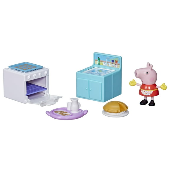 Peppa Pig Peppa’s Club Peppa Loves Baking Themed Preschool Toy, 1 Figure and 5 Accessories