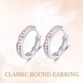 thumbnail image 3 of AOBOCO Gifts for Women, 925 Sterling Silver Hoop Earrings with Moissanite, Birthday Jewelry Gifts for Women Mom Nana Wife, 3 of 7