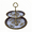LAVENDER, variant on Charmed Floral 2 Tier Cake and Pastry Stand Server (Light Blue Color); 10"x8.5"