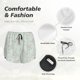 thumbnail image 4 of Balery Retro Snake Pantalones cortos deportivos para mujer con forro y dos bolsillos, elásticos, para entrenamiento, gimnasio, yoga-XX-Large, 4 of 7