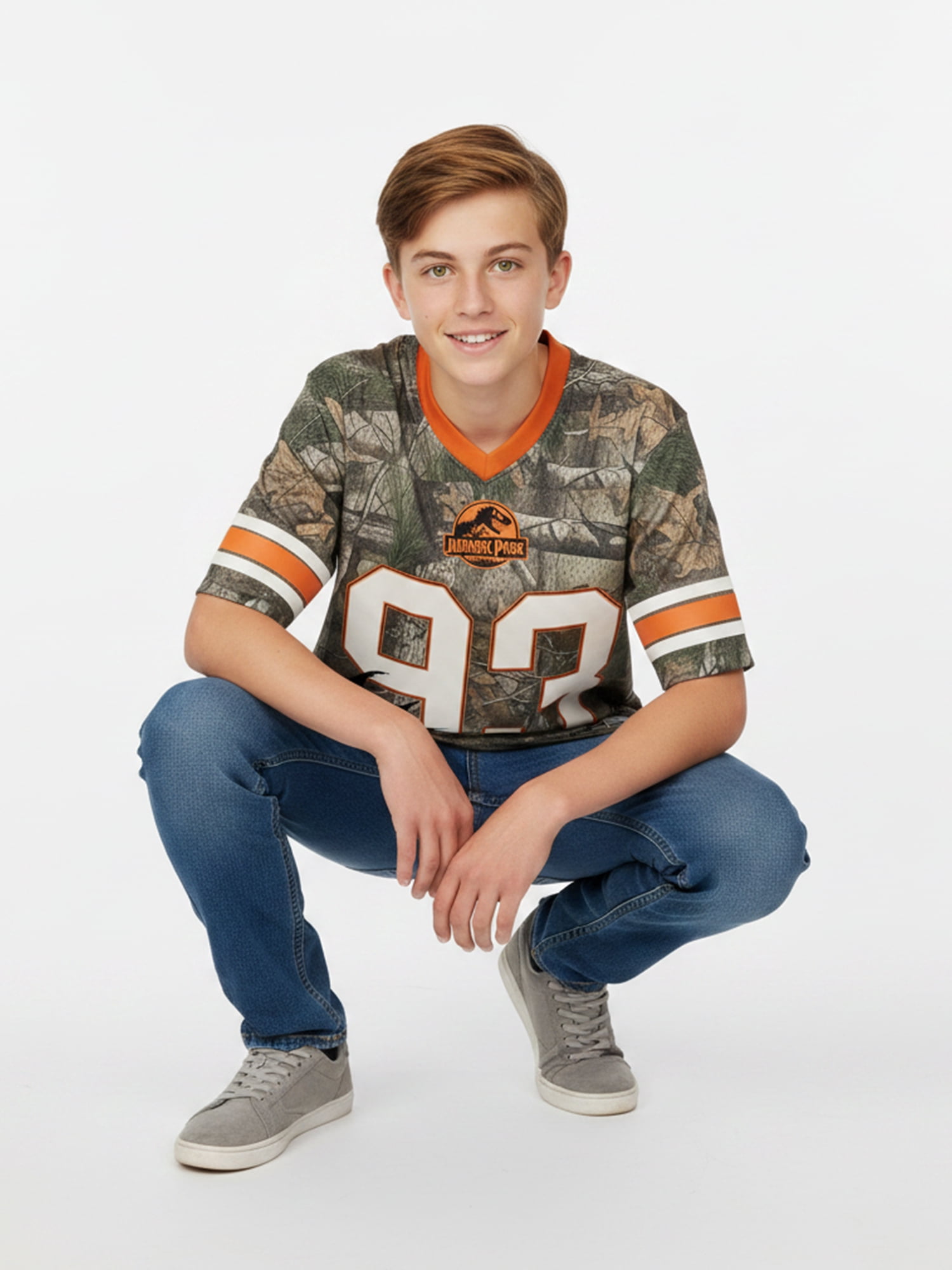 Jurassic Park Boys’ Elevated Graphic Jersey, Sizes 4–18