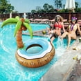 thumbnail image 7 of Floating Lounger Inflatable Coconut Tree Backrest Pool Bed with Comfortable Water Accessories, 7 of 7
