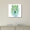 thumbnail image 2 of wall26 - Fun and Colorful Splattered Watercolor Llama - Canvas Art Home Art - 12x12 inches, 2 of 4