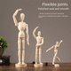 thumbnail image 1 of Herramientas de madera para dibujar bocetos, títeres articulados flexibles especiales, imitación del cuerpo humano, suministros para tallado, 1 of 5