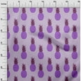 thumbnail image 3 of oneOone Georgette Viscose Purple Fabric Fruits Pineapple Dress Material Fabric Print Fabric By The Yard 42 Inch Wide, 3 of 4
