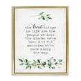 thumbnail image 5 of Stupell Industries The Best Things In Life Are People Plants Typography Metallic Gold Framed Floating Canvas Wall Art, 16x20, by Marla Rae, 5 of 5