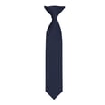 thumbnail image 2 of Jacob Alexander 11 inch Young Boys' Ties - Pre-Tied Clip-On Neckties for Kids Formal Wedding Graduation School Uniforms - Navy Blue, 2 of 7