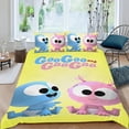 thumbnail image 2 of Divertido Bebé GooGoo y GaaGaa Conjunto de sábanas temático, trío de piezas, cómodo y amigable con la piel, diseño único, regalo de decoración para el hogar para familiares, amigos y fans,140cm *210cm, 2 of 6