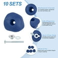 thumbnail image 3 of Rock Climbing Holds, 10 Pcs Climbing Rock Wall Grips with Single Holes for Playground Accessories, Blue-D, 3 of 7