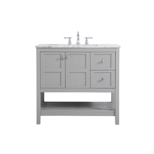 36 inch Single Bathroom Vanity in Gray