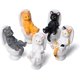 thumbnail image 2 of 5Pcs Mini Toilet Cat Figurines Cat Statue Sitting on Toilet Cartoon Animal Garden Statues Desktop Ornaments Home Decor for Bookshelf Office Home Table Decor, 2 of 5