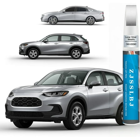 Lunar Silver Metallic(NH-830M) Touch Up Paint Compatible with Honda, Car Paint Pen Scratch Repair Two-In-One Touch Up Paint, Premium Car Scratch Remover for Deep Scratches