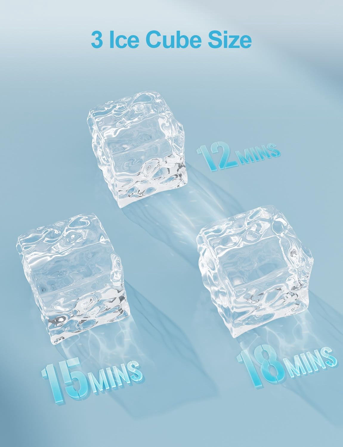 Coolski Commercial Ice Maker, 150 lbs/24H, Under Counter Ice Machine with 35 lbs Bin Capacity
