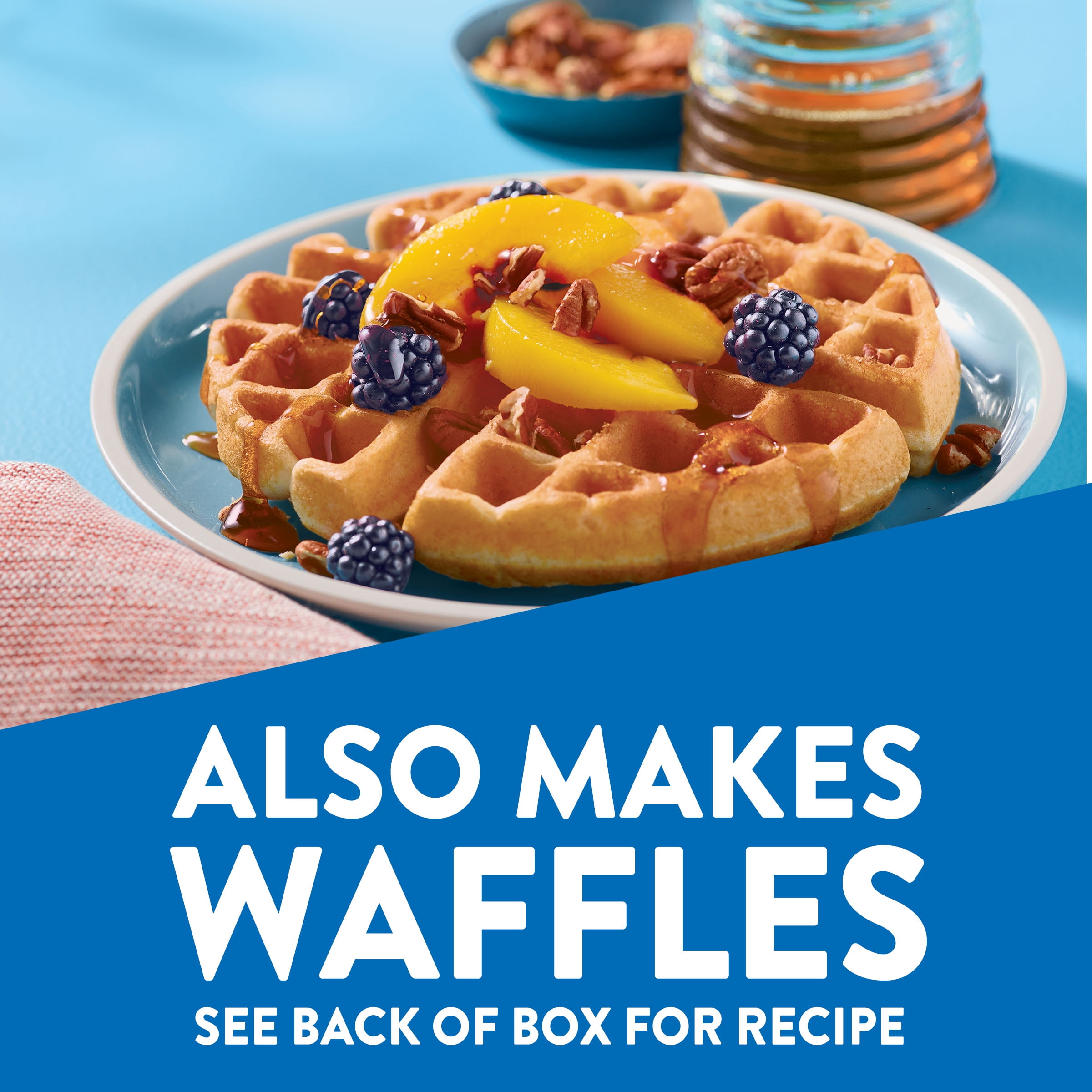 (4 pack) Krusteaz Complete Buttermilk Pancake and Waffle Mix, Light & Fluffy, 5 lb Bag