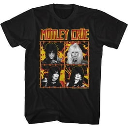 Motley Crue Spraypaint Tour Black Adult T-Shirt - Walmart.com