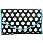 Modella Valet Travel Set, Black & White Dot, 4 pc