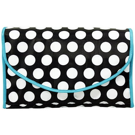 Modella Valet Travel Set, Black & White Dot, 4 pc