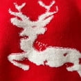 thumbnail image 6 of IROINNID Christmas Ugly Sweater for Women Funny Reindeer Print Holiday Pullover Long Sleeve Warm Keep Xmas Sweater,Red, 6 of 8