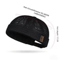 thumbnail image 3 of Apeya Men's Breathable Mesh Brimless Hat, Summer Docker Skullcap Beanie, Lightweight Sailor Cap for Sports, Structured Dome Cap, Casual Flip Cap, 3 of 9