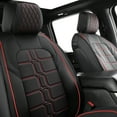 thumbnail image 6 of LINGVIDO Red Truck Seat Covers Fits F150 2015-2023 Faux Leather Cushion Compatible with Ford F150 Crew Cab, Front Seat, 6 of 6