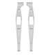 thumbnail image 2 of 2 uds enlace de chasis inferior trasero de Metal para Axial Yeti Jr. Ax90052, plateado Afortunado Sencillez, 2 of 5
