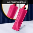 thumbnail image 5 of RUseeN 2 Pack Heat Resistant Silicone Mat Pouch, Hair Styling Tools for Curling Irons, Flat Irons, Hair Straightener, 11 * 5 Inches, Food Grade Silicone, Pink, 5 of 7