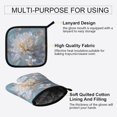 thumbnail image 4 of 2 PCS Oven Baking Gloves Set Heat Resistant Oven Mitt & Pot Holder Set Cooking Mitts Kitchen Home Supplies Large Flower in Full Bloom, 4 of 5