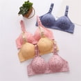 thumbnail image 5 of Gymayou Full Coverage Cotton Wireless Bra for Older Ladies No Underwire Comfort Support Bra Breathable Side Shaping Bras Black L, 5 of 9