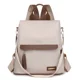 thumbnail image 2 of Mochila de nailon sólida de moda con cremallera, sencilla, versátil, de gran capacidad, para mujer, 2024, estilo de viaje de alta calidad, 2 of 5