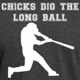 thumbnail image 3 of CafePress - Chicks Dig The Long Ball T Shirt - Men's Classic Graphic Cotton T-Shirt, 3 of 4