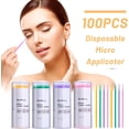 thumbnail image 4 of Nano Cotton Swabs 400 Pcs Disposable Micro Applicator Brush Eyelash Sanitizing Cleaner Sticks for Makeup and Personal Care (4color), 4 of 5