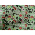 thumbnail image 5 of oneOone Cotton Cambric Mint Green Fabric Video Game Quilting Supplies Print Sewing Fabric By The Yard 56 Inch Wide, 5 of 6