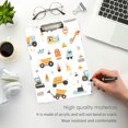 thumbnail image 3 of FORMRS Acrylic Clipboard with Low Profile Clip Standard A4 Letter Size, 12.5" x 9", Truck Construction Pattern, 3 of 8