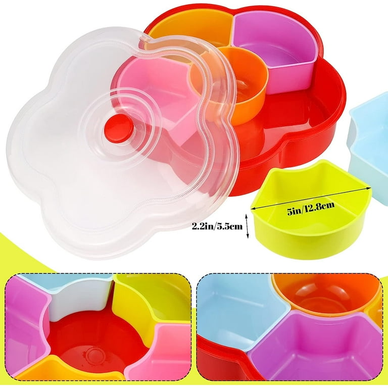 Snack Bowl for Stanley 40 oz Tumbler, Reusable Snack Storage  Top Ring Candy Tray Nuts Platter Containers Box with 4 Compartments for Food  Topper Plate Cup Holder for Stanley Cup