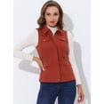 thumbnail image 3 of Chaleco Anorak Utility Allegra K para mujer rojo naranja M, 3 of 5