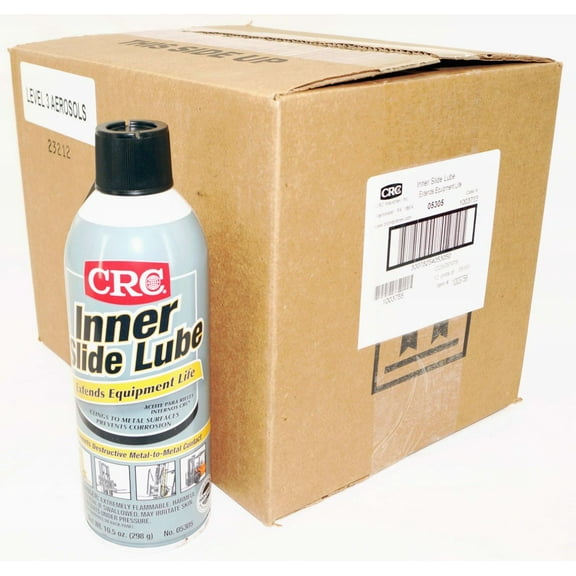CRC Inner Slide Lube 05305 Lubricant, Aerosol Can, 10.5 oz (12 Pack)