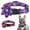 Purple, variant on Pet Artist Halloween Pumpkin Dog Dog Collars with Cute Big Flower Adjustable for S/M/L Pets